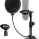 microphone stand with anti slip base + noise filter