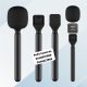 Wireless handheld microphone adapter