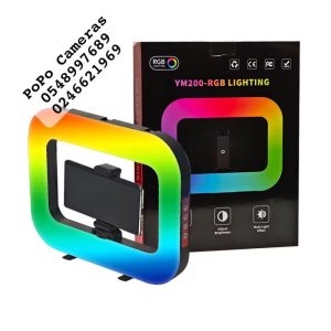 YM200 RGB rechargeable ring light + Phone holder
