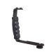 Dual hotshoe L shape handheld bracket