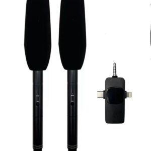 MHK-12 3in1 wireless interview microphone ( for Type C, Iphone and Camera )