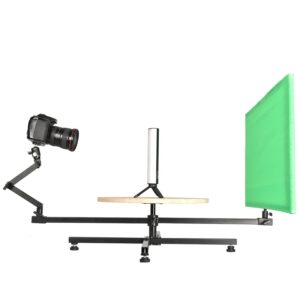 Rotating Product shooting table with green screen