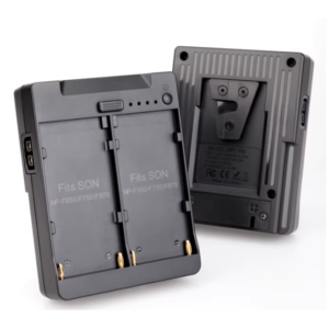 Dual NP-F to V mount battery converter