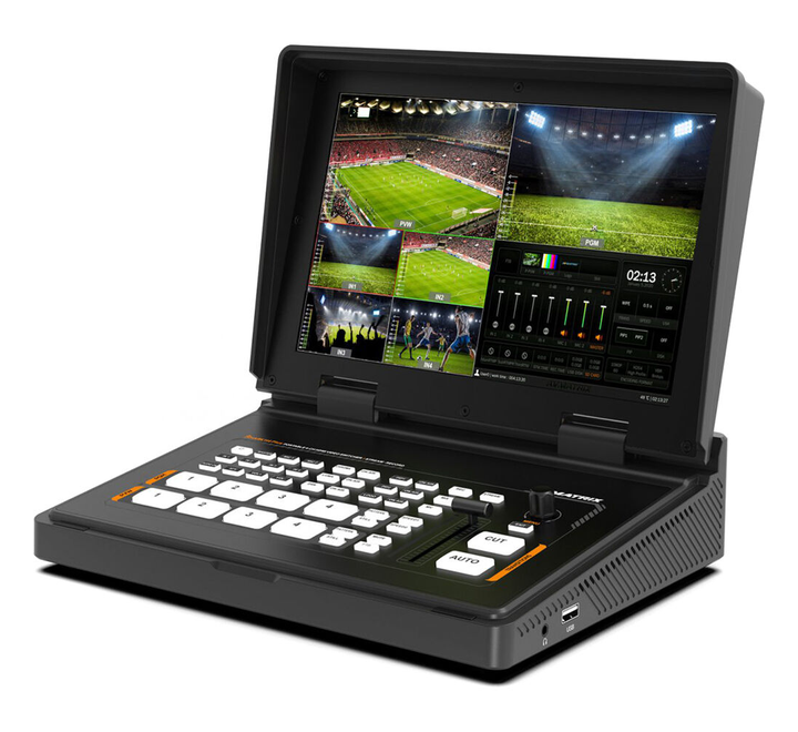 AVMATRIX Shark H4 PLUS 4-Channel HDMI Video Switcher with 10.1" IPS Display