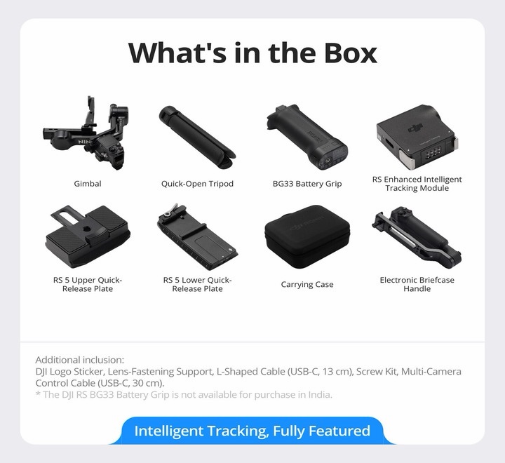 DJI RS 5 Gimbal Combo Kit with AI Tracking Module - Image 3