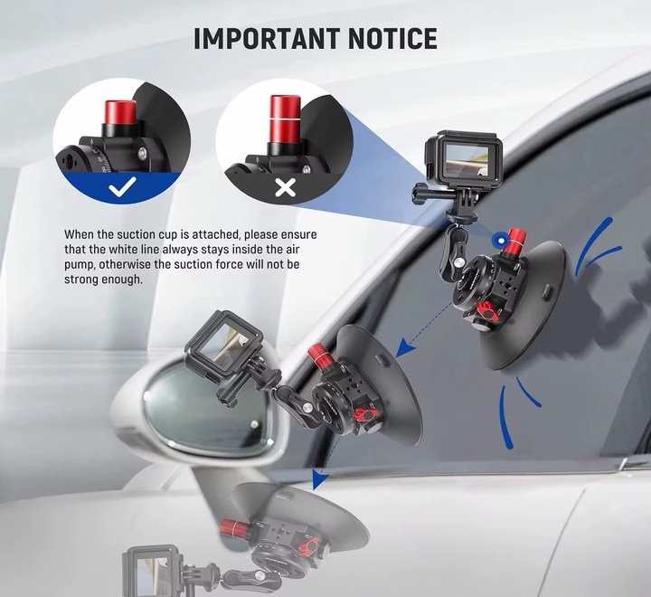 Neewer CA013 6 inches camera or phone suction cup mount - Image 4