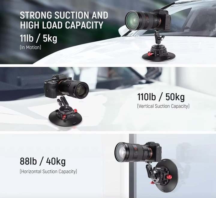 Neewer CA013 6 inches camera or phone suction cup mount - Image 6