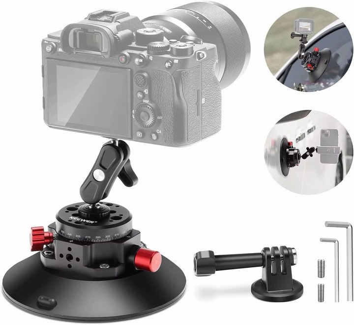 Neewer CA013 6 inches camera or phone suction cup mount