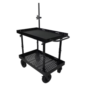 Foldable full metal Director cart Film production cart with equiment shelf photography gear trolley