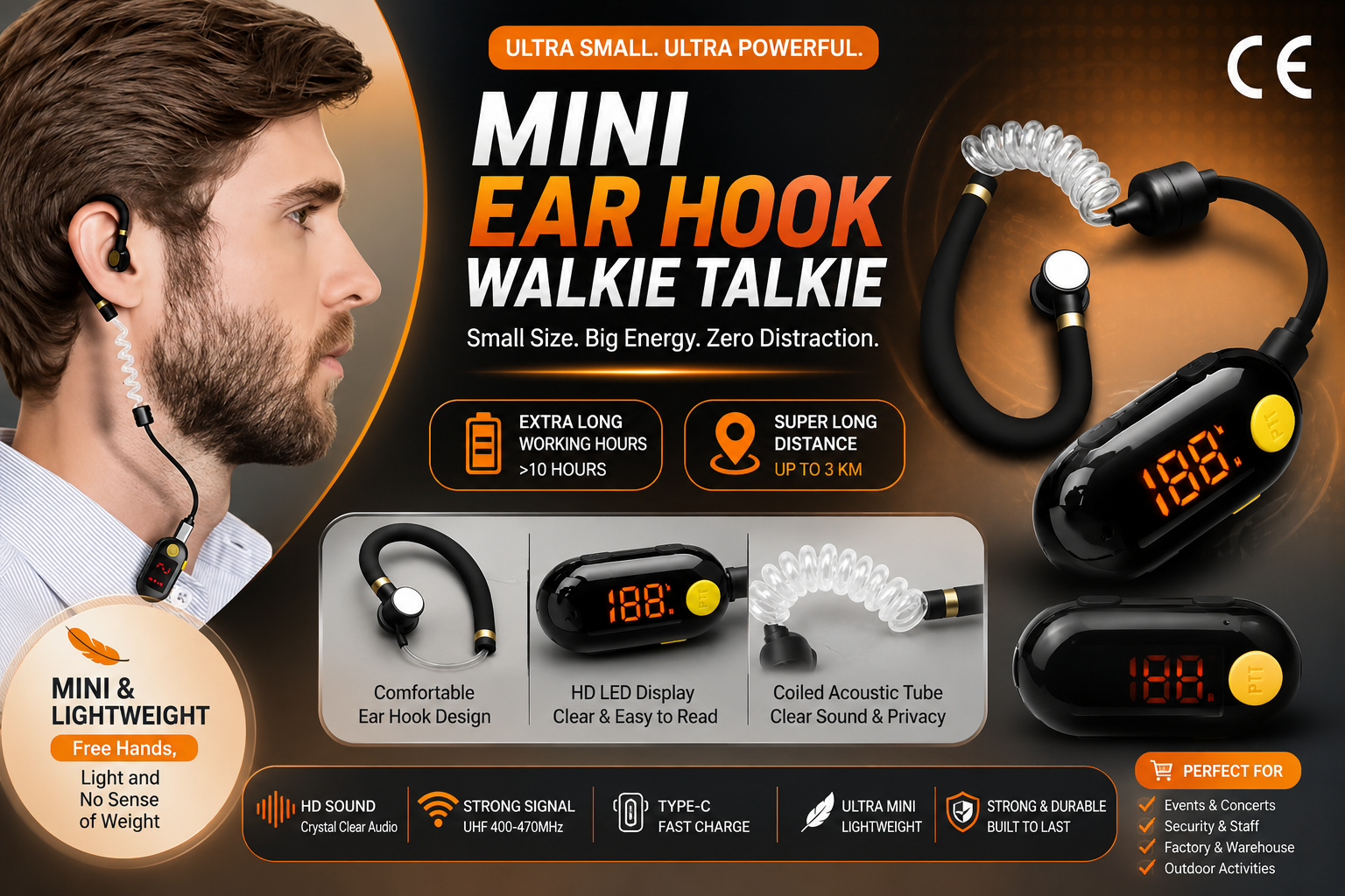 mini walkie talkie ( pair) - Image 2