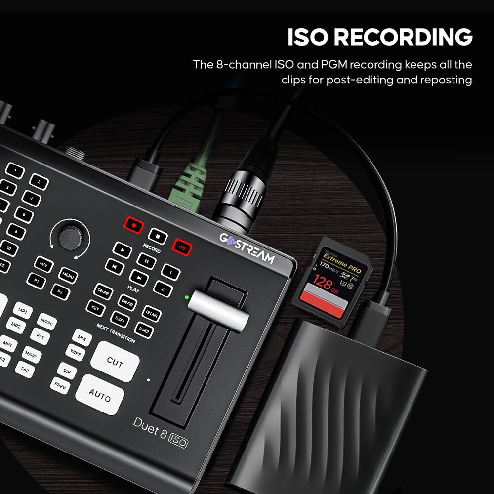 OSEE GoStream Duet 8 ISO 8-Channel Live Stream Switcher - Image 5